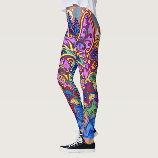 Decoratieve katten van Louis Wain Leggings (Links)