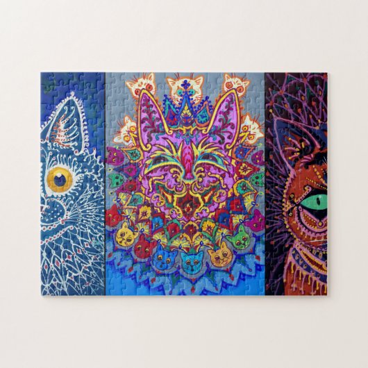 Decoratieve katten van Louis Wain Legpuzzel (Horizontaal)