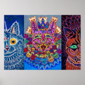 Decoratieve katten van Louis Wain Poster (Voorkant)