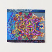 Decoratieve katten van Louis Wain Wandkleed (Voorkant (horizontaal))