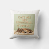 Decoratieve kattenliefhebbers zacht, stijlvol desi kussen (Achterkant)