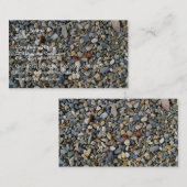 Decoratieve keien Steen, grindtextuur Visitekaartje (Voorkant / Achterkant)
