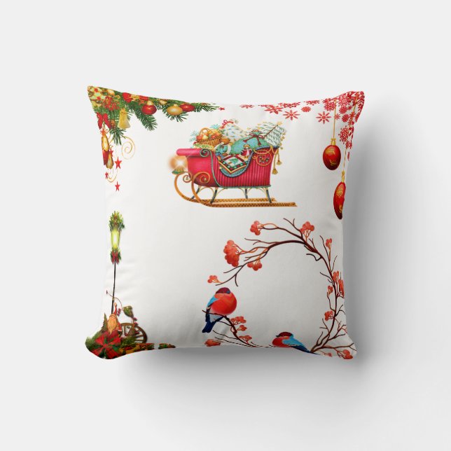 Decoratieve kerst kussen (Voorkant)