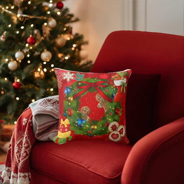 Decoratieve kerst kussenhoes kussen (Creator heeft geüpload)