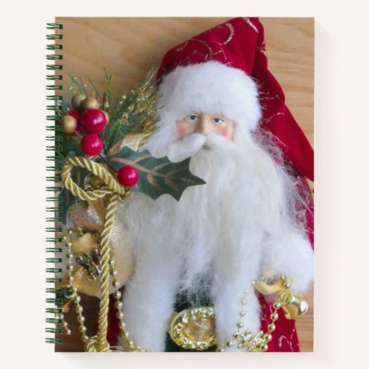 DECORATIEVE KERST-MAN NOTITIEBOEK (Voorkant)