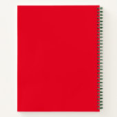 DECORATIEVE KERST-MAN NOTITIEBOEK (Achterkant)