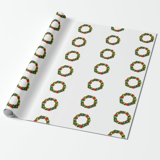  decoratieve kerstavond cadeaupapier (Uitgerold)