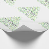 Decoratieve kerstboom cadeaupapier (Hoek)