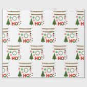 Decoratieve kerstboom cadeaupapier (Vlak)