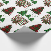 Decoratieve kerstboom cadeaupapier (Hoek)