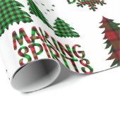 Decoratieve kerstboom cadeaupapier (Rol Hoek)