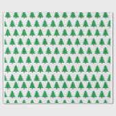 Decoratieve kerstboom cadeaupapier (Vlak)