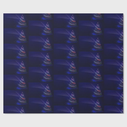  decoratieve kerstboom cadeaupapier (Vlak)