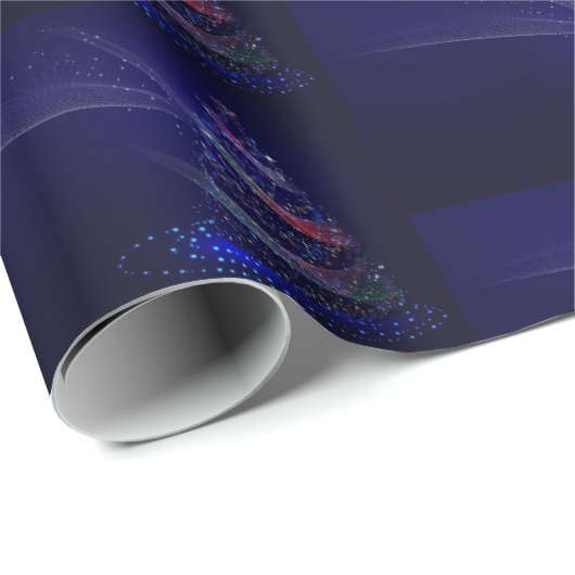  decoratieve kerstboom cadeaupapier (Rol Hoek)