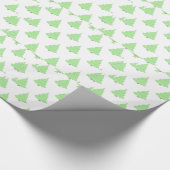 Decoratieve kerstboom cadeaupapier (Hoek)