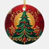 Decoratieve kerstboom vakantie Ornament (Voorkant)