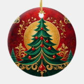 Decoratieve kerstboom vakantie Ornament (Achterkant)