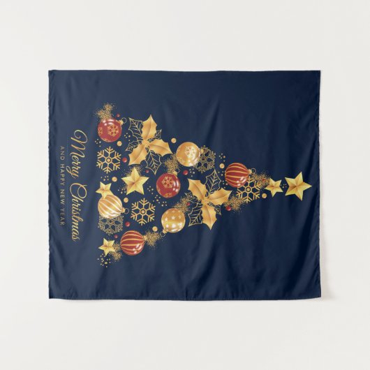 Decoratieve kerstboom wandkleed (Voorkant (horizontaal))