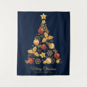 Decoratieve kerstboom wandkleed (Voorkant)