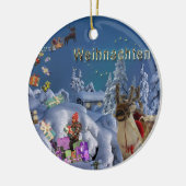 Decoratieve kerstboomversiering keramisch ornament (Links)