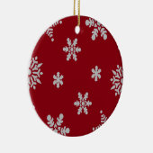 Decoratieve kerstboomversiering Snowflake Keramisch Ornament (Rechts)