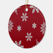 Decoratieve kerstboomversiering Snowflake Keramisch Ornament (Links)