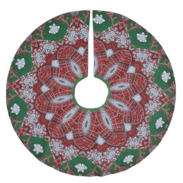 Decoratieve kerstboomzoom kerstboom rok