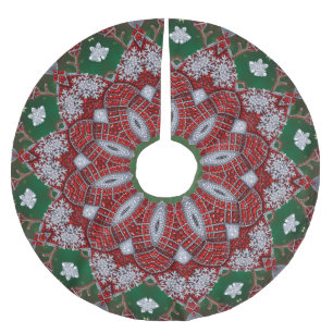 Decoratieve kerstboomzoom kerstboom rok
