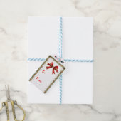 Decoratieve kerstcadeau cadeaulabel (Met Touw)
