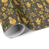 Decoratieve kerstdecoratie cadeaupapier (Rol Hoek)