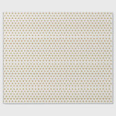 Decoratieve kerstgouden sterren cadeaupapier (Vlak)