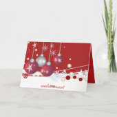 Decoratieve kerstkaart feestdagen kaart (Achterkant)