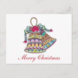 Decoratieve kerstklokken element feestdagenkaart