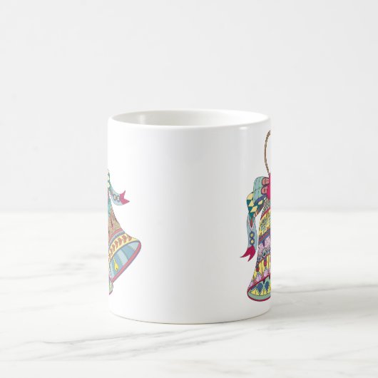 Decoratieve kerstklokken element koffiemok (Center)