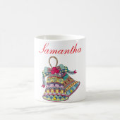 Decoratieve kerstklokken element koffiemok (Center)