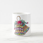 Decoratieve kerstklokken element koffiemok (Center)