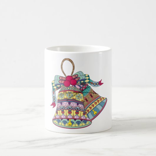 Decoratieve kerstklokken element koffiemok (Center)