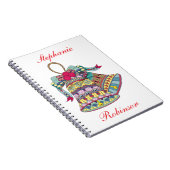 Decoratieve kerstklokken element notitieboek (Rechterzijde)