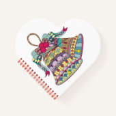 Decoratieve kerstklokken element notitieboek (Voorkant)