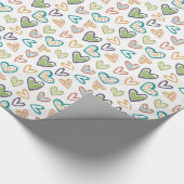 Decoratieve kerstliefde cadeaupapier (Hoek)