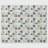 Decoratieve Kerstmis Advent-versiering Cadeaupapier (Vlak)