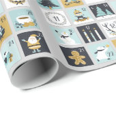 Decoratieve Kerstmis Advent-versiering Cadeaupapier (Rol Hoek)