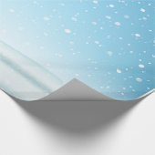 Decoratieve kerstsneeuw met glitter cadeaupapier (Hoek)