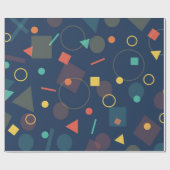 Decoratieve kerstsneeuw met glitter cadeaupapier (Vlak)