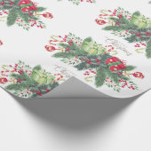 Decoratieve kerstsneeuw met glitter cadeaupapier (Hoek)