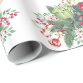 Decoratieve kerstsneeuw met glitter cadeaupapier (Rol Hoek)
