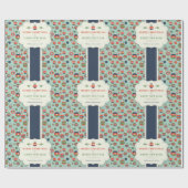 Decoratieve kerstsneeuw met glitter cadeaupapier (Vlak)