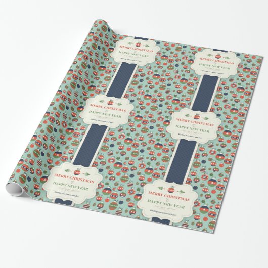 Decoratieve kerstsneeuw met glitter cadeaupapier (Uitgerold)