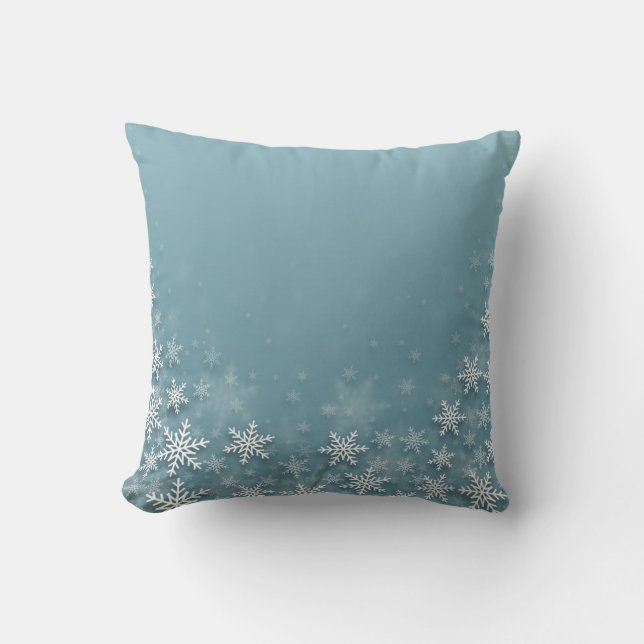 Decoratieve Kerstsneeuwvlok Kussen (Voorkant)