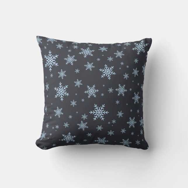 Decoratieve kerstsnowflake kussen (Voorkant)